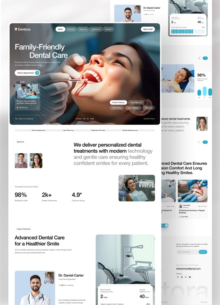 Dental Clinic website example