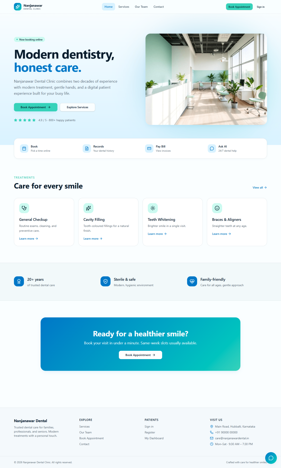 Hotel & Stay website example